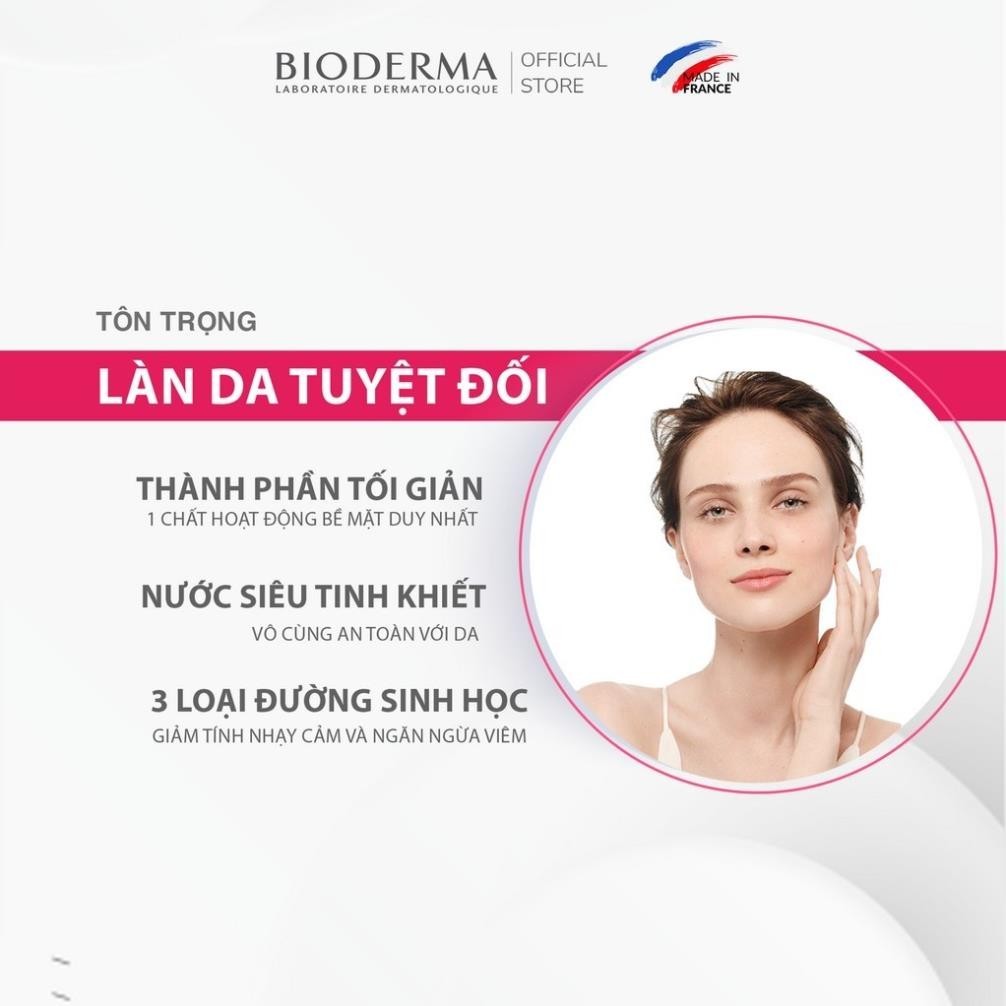 Nước Tẩy Trang Bioderma Senbium H2O Làm Sạch Sâu Cho Da Dầu, Da Nhạy Cảm, Giảm Mụn 500ml