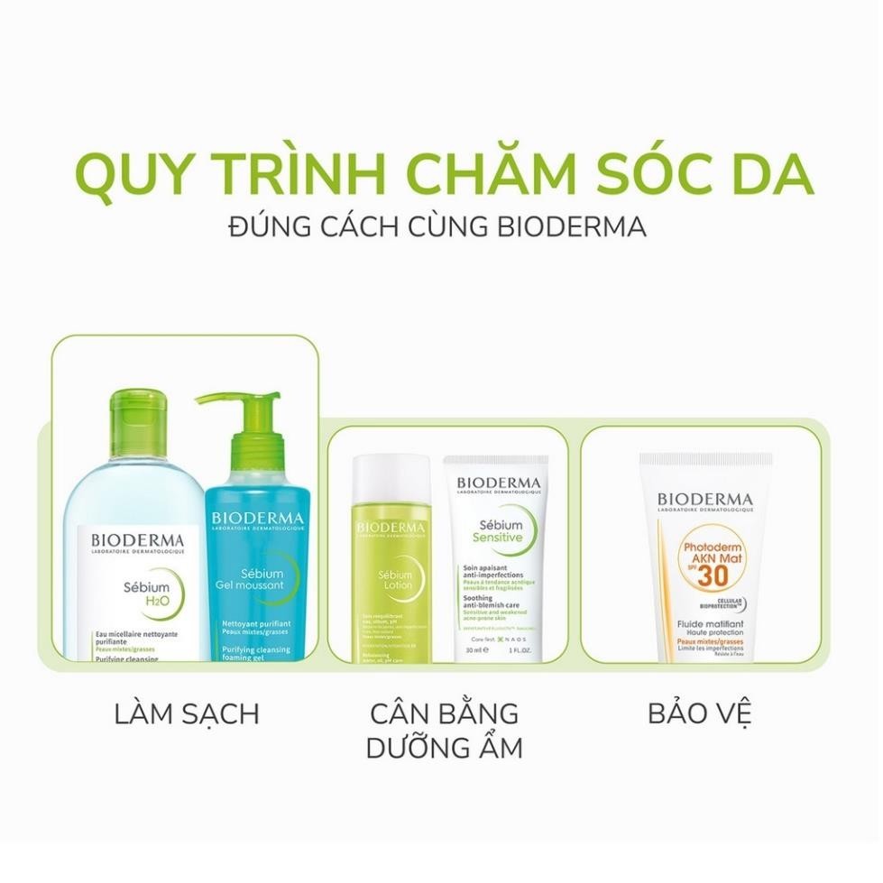 Nước Tẩy Trang Bioderma Senbium H2O Làm Sạch Sâu Cho Da Dầu, Da Nhạy Cảm, Giảm Mụn 500ml