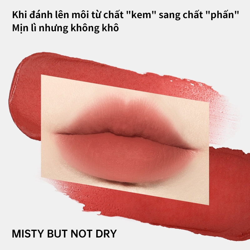 Mooekiss Lip Cream Matte Velvet Lip Cream Non-Stick Cup Son Môi Không Phai Màu