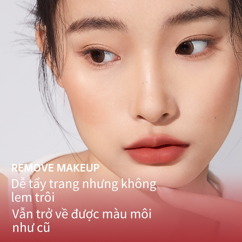 Mooekiss Lip Cream Matte Velvet Lip Cream Non-Stick Cup Son Môi Không Phai Màu